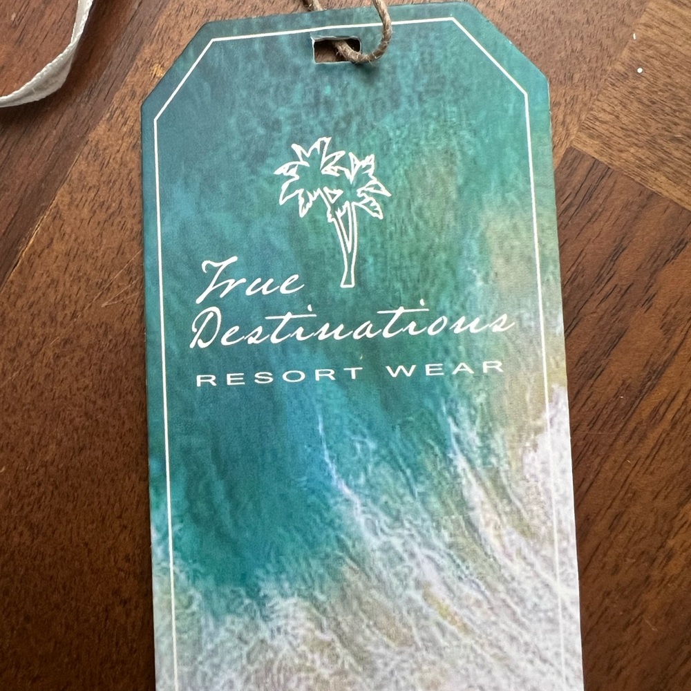 True Destinations Tie-dye One Shoulder Smocked Bodice Dress Size X-small NWT - Picture 9 of 9